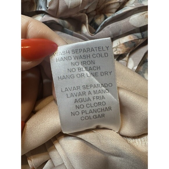 THE SANG Romper Cutout Floral Sz Large #1138 - Picture 8 of 8